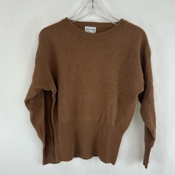 Vintage JH Collectibles Wool Rabbit Hair Blend Brown Sweater - Picture 6 of 8